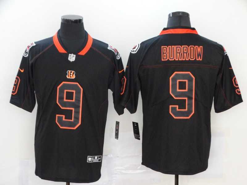 Nike Bengals 9 Joe Burrow Black Shadow Legend Limited Jersey,We sell and wholesale Nike Bengals 9 Joe Burrow Black Shadow Legend Limited Jersey on line form chian!